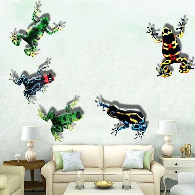 Wall Decor Metal Frog Statue Sculpture Artwork Outdoor Indoor Garden Ornament