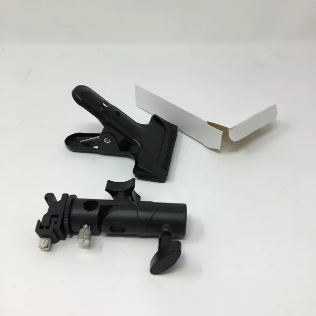 "Soporte de clip de abrazadera Selens multipropósito Speedlite soporte de zapato caliente reflector 1/4"