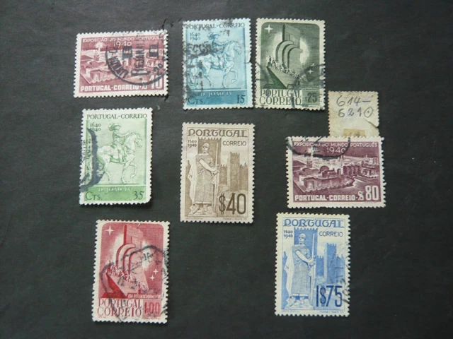 alte Portugal Briefmarken, Mi. Nr.  614 - 621, gestempelt, Lot, Posten