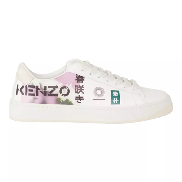 Kenzo Women's Kourt K Logo 'Floral' Sneakers FC52SN170L71 Wisteria - BRAND NEW