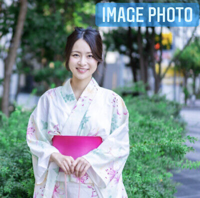 Japanese traditional kimono Cotton Floral yukata Cool kimono JP Single item G-40