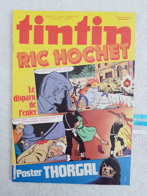 Tintin N°411 26/7/1983 Ric Hochet Thorgal Modeste Et Pompon Papilio P'tit Prof