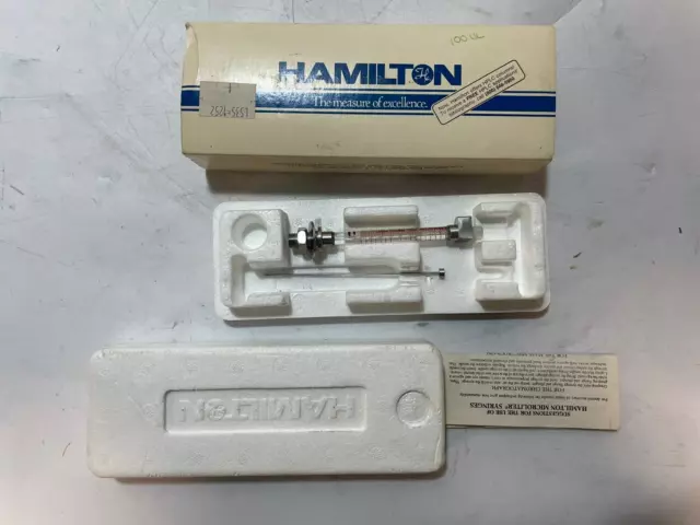 Hamilton Syringe 100ul Laboratory Use Gastight