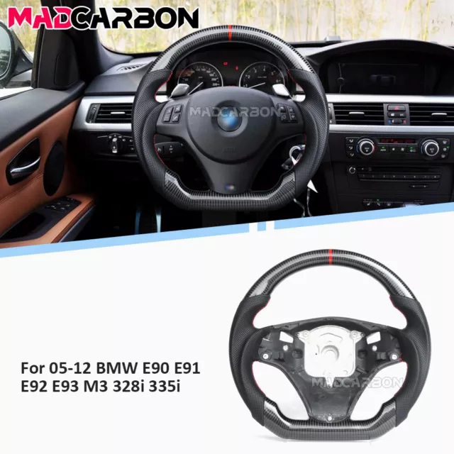 Carbon Fiber Sport Steering Wheel For BMW E90 E91 E92 E93 M3 328i 335i 135i