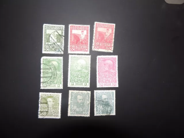 Briefmarken „9x Österreich Kaiserreich teilw. Falz wie abgebildet (15)“  Artikel