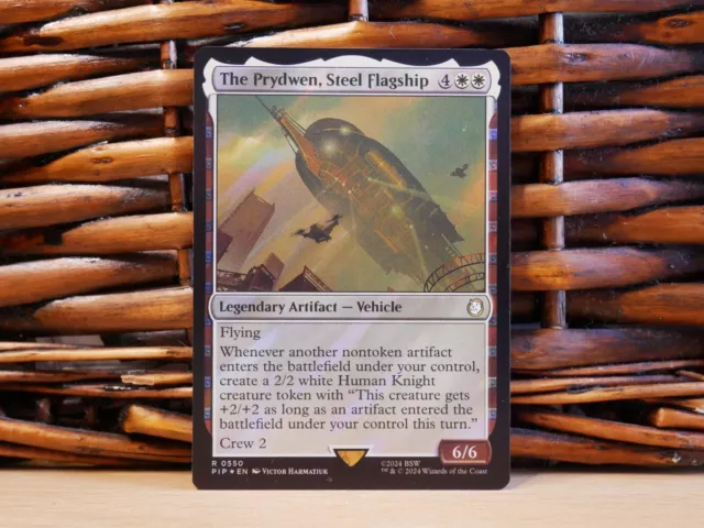 MTG The Prydwen, Steel Flagship 0555 | SURGE FOIL | NM Near Mint | Fallout |2024