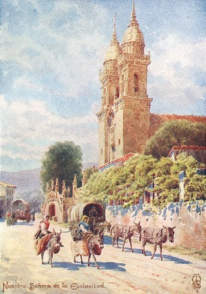SPAIN. Nuestra Senora de Esclavitud 1906 old antique vintage print picture