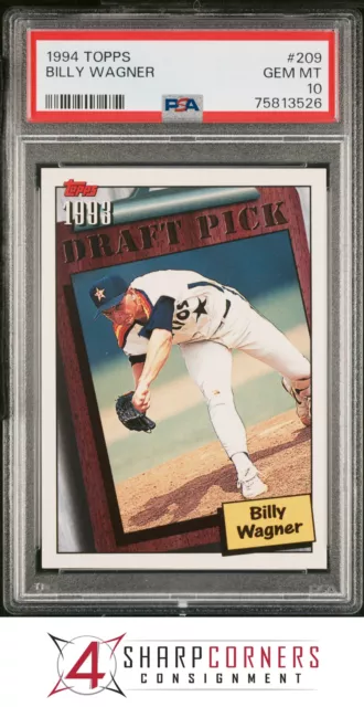 1994 Topps #209 Billy Wagner Rc Astros Psa 10 1994 Topps #209 Billy Wagner Rc Astros Psa 10