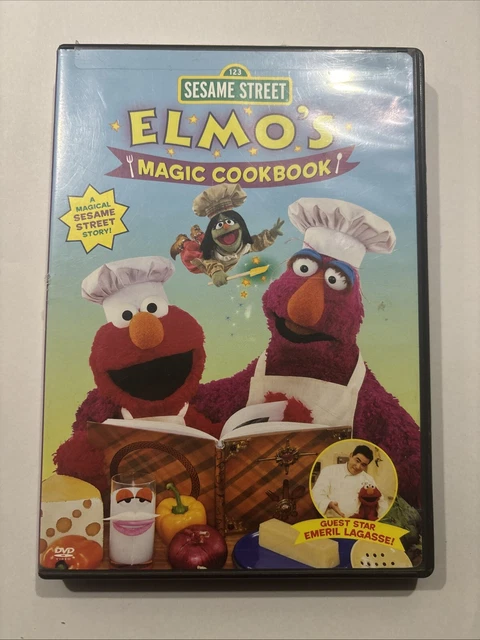 SESAME STREET ELMOS Magic Cookbook OOP DVD Emeril Laggasse Chef