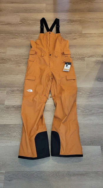 The North Face Men's Freedom Bib Snowboarding Size small New Burnt Orange