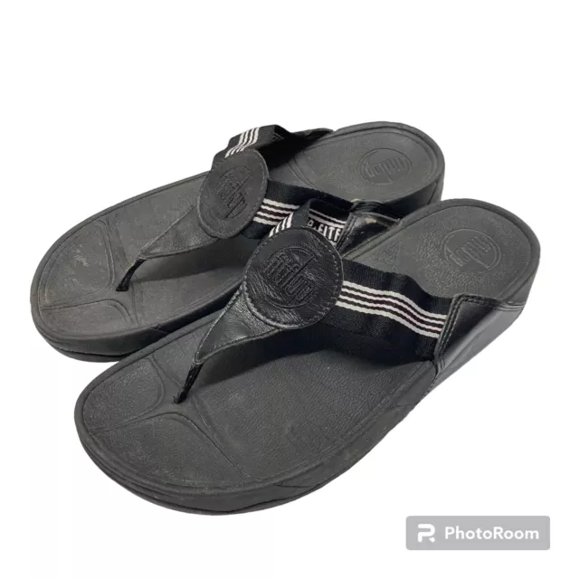 FitFlop Shoes Womens 8 Sandals Flip Flops Toning Wobbleboard Active Walkstar