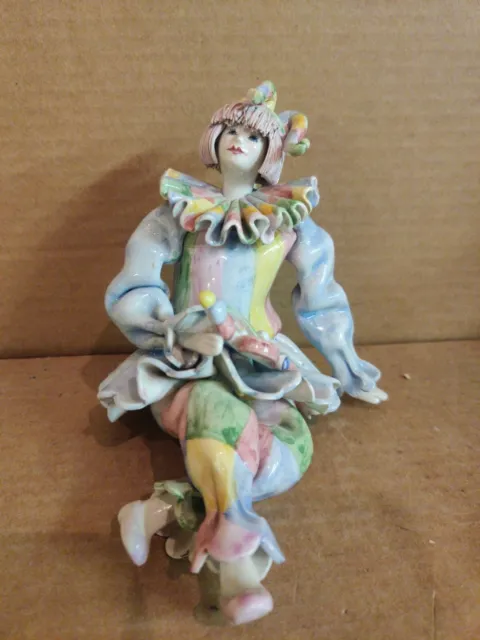 Gumps Girl Porcelain Pierrot Clown Made in Italy