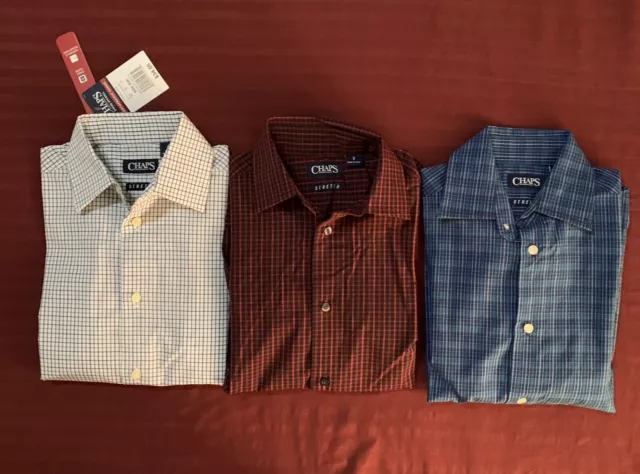 New 3 Chaps Boys Dress Shirts size 8 .