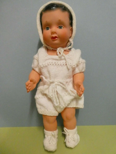 Poupée Kewpie Celluloïd 22 Cm – Rare, Fond D'étude Convert, Neuf