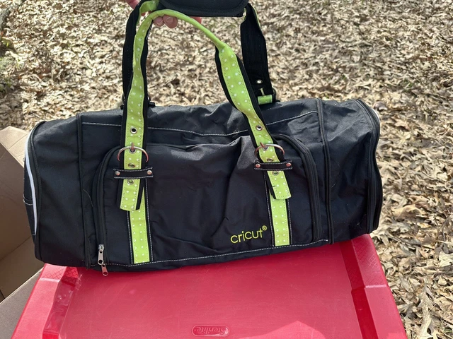Estuche de almacenamiento con bolsa de lona cortadora eléctrica personal CRICUT negro verde fácil de llevar