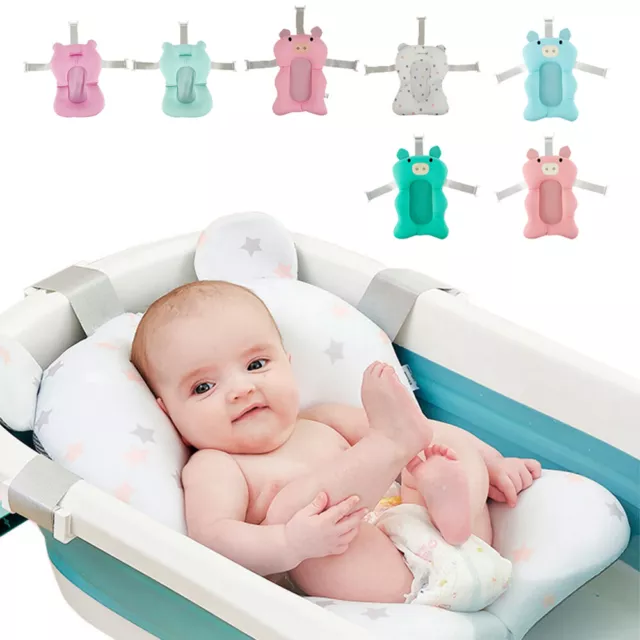 Baby Bath Pad Non-slip Bathtub Mat Newborn Safety Bath Seat.