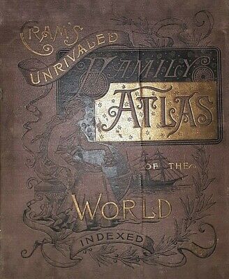 Antique 1893 Soldiers Fort & County Map ~ West Texas ~ Old Vintage Original 2