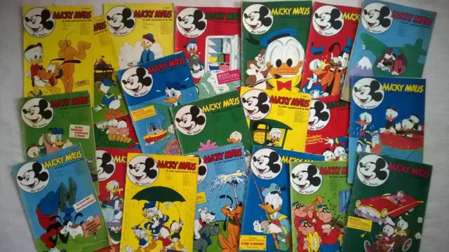 21 x Micky Maus Nr. 8-19,30-38 von 1970 EHAPA Walt Disneys
