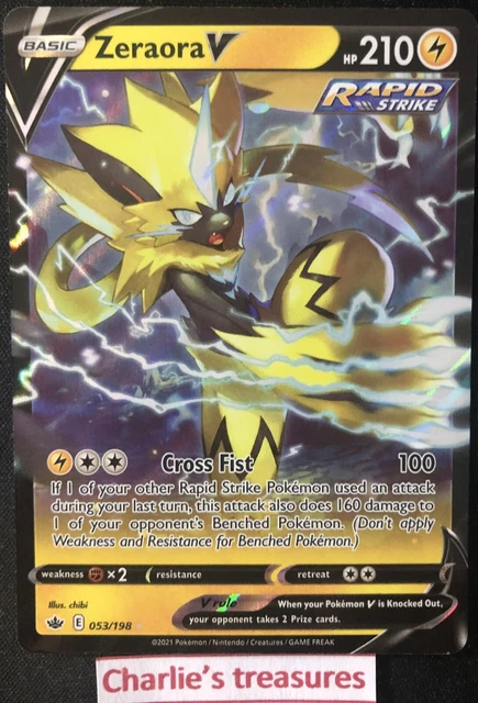Carte pokemon - Zeraora V - 053/198 -  Regne De Glace - US - Neuf