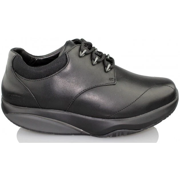 MBT Kampala Casual Oxford (Leather Upper, 3 Level Rock, Black)