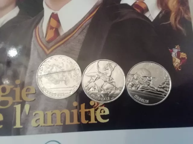 Lot de 3 pièces Harry Potter monnaie de Paris 2022