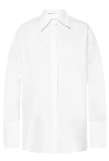 HELMUT LANG Womens Long Sleeve Shirt Cutout White Solid Size XS H10HW511