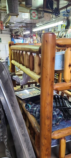 LOG Bunk Bed TWIN over TWIN  Amish Made BunkBeds