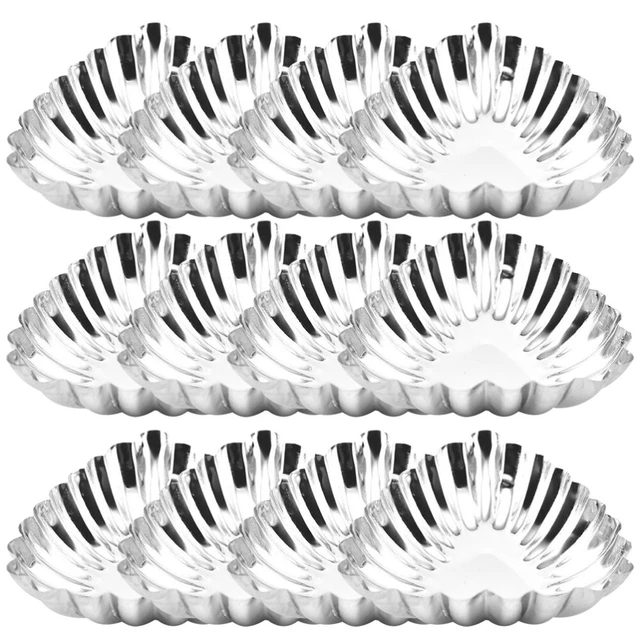 20 pz stampo crostata per uova in metallo acciaio inox mini muffin tazza di carta