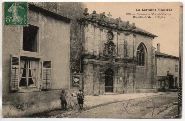 DIEULOUARD - Meurthe et Moselle - CPA 54 - la rue de l' église