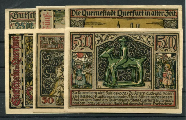 Querfurt 6 Scheine Notgeld ..............................................2/15525