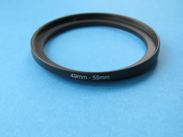 49mm to 55mm Step Up Step-Up Ring Camera Lens Filter Adapter Ring 49mm-55mm