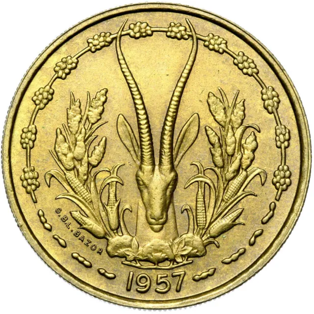 French West Africa Togo - Coin - 25 Francs Francs 1957 Paris CONSERVATION!