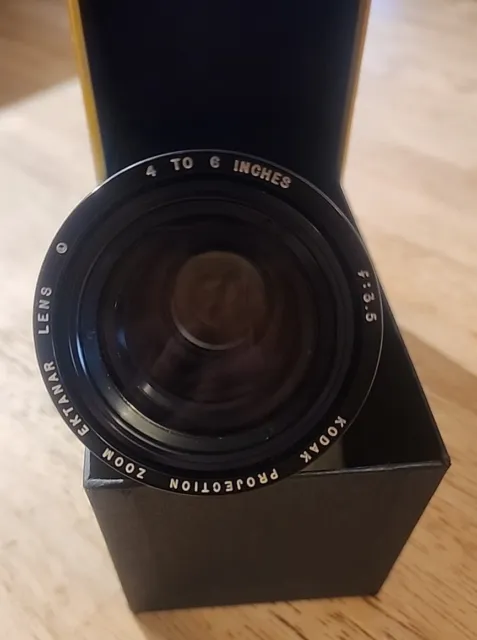 Lente zoom proyector de 4 a 6 pulgadas F/3,5 para proyección Kodak Ektanar diapositiva