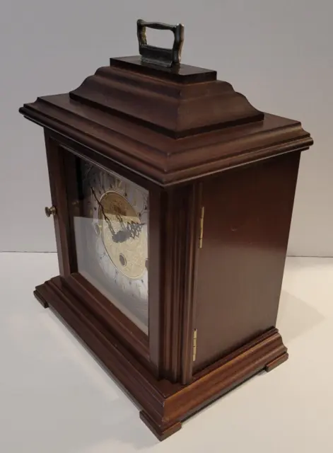 Vintage c1980’s German “Hermle” Westminster Chiming Bracket/Shelf Clock 340-020A 3