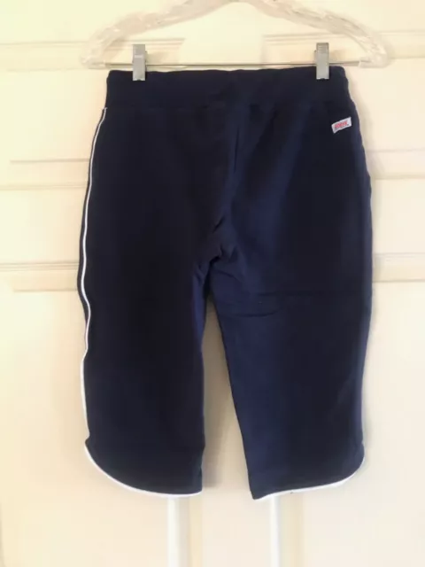 NWT Girls Soffe Junior French Terry Navy Blue Capris in Size M 3