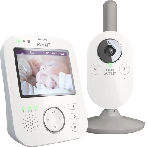 Monitor de video para bebé Philips Avent SCD843/26 | 3,5" privado y seguro con A-FHSS