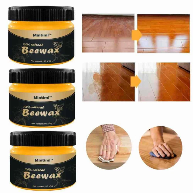 Beeswax Furniture Polish Wood Seasoning Beewax Natural Wax Traditional 80g