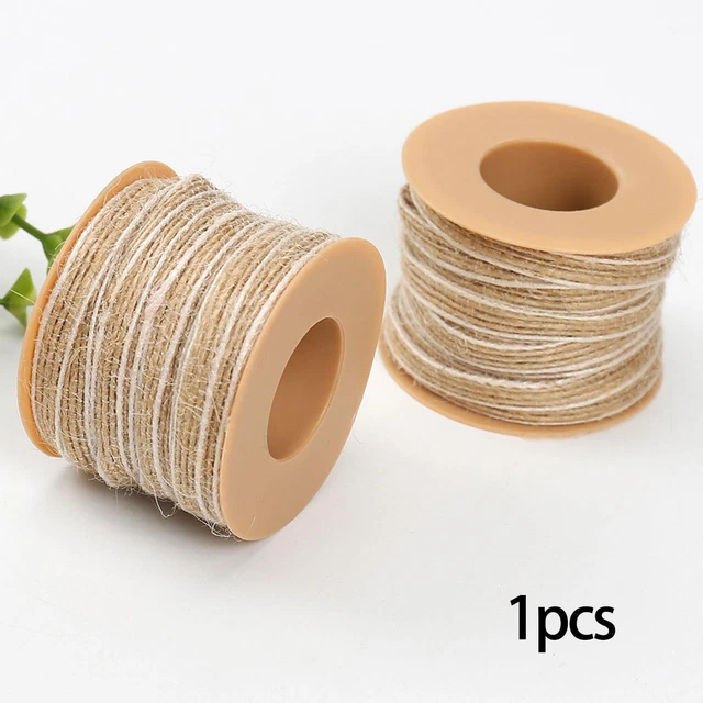 10 metros cuerda de yute accesorios decorativos cuerdas de embalaje de jardín hechas a mano