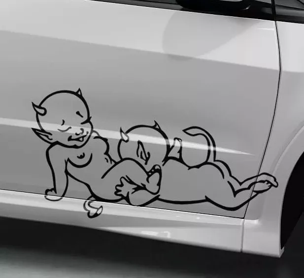 Auto Aufkleber Teufelchen Sexaufkleber Erotikaufkleber Sticker Teufelaufkleber 2