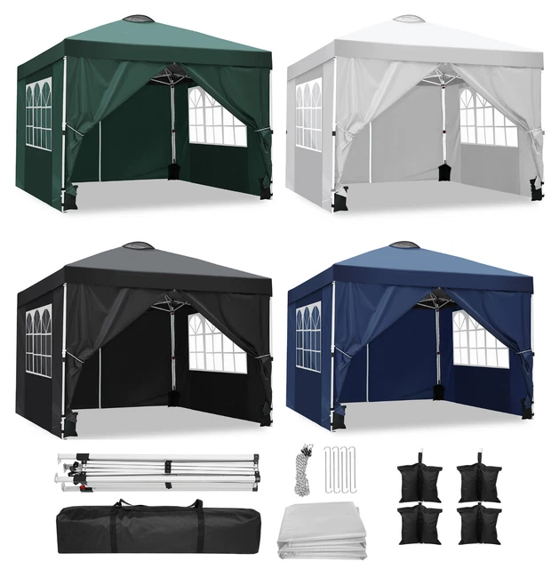 Pavillon Wasserdicht Faltpavillon 3x3m Pop-up Gartenpavillon Pop-up Campingzelt