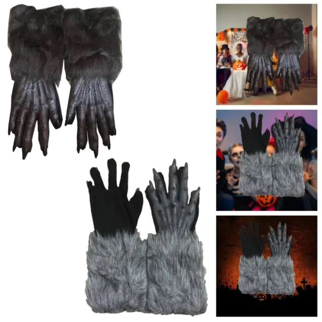 Halloween Werwolf Handschuhe Verkleiden Rollen Spielen Nachtclubs Tragbare Vinyl