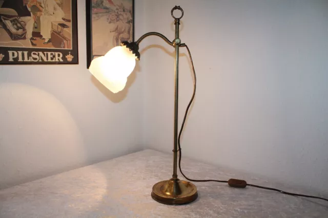 Jugendstil Büroleuchte Tischleuchte Lampe 20er Schreibtischlampe Bürolampe antik