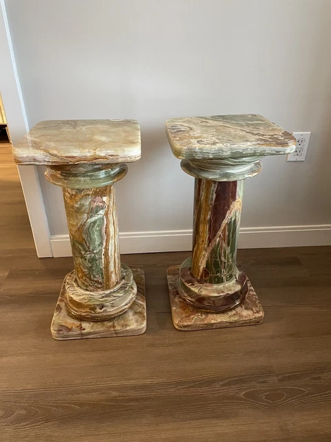 Onyx Pedestals Columns set of 2 Onyx Pedestals Columns set of 2