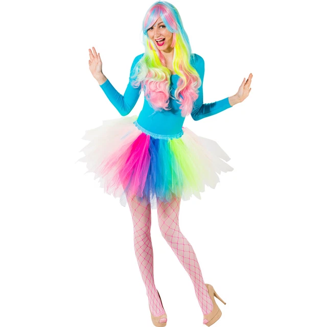 BALLERINO BALLETTO GONNA Arcobaleno Tutu per Bambini IN Toulle Sottoveste  116 - EUR 23,63 - PicClick IT