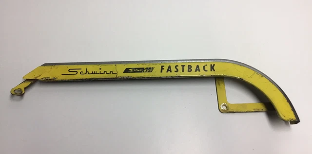 Vintage Schwinn Stingray Fastback 5 Speed Bicycle Chainguard Yellow Original Vintage Schwinn Stingray Fastback 5 Speed Bicycle Chainguard Yellow Original