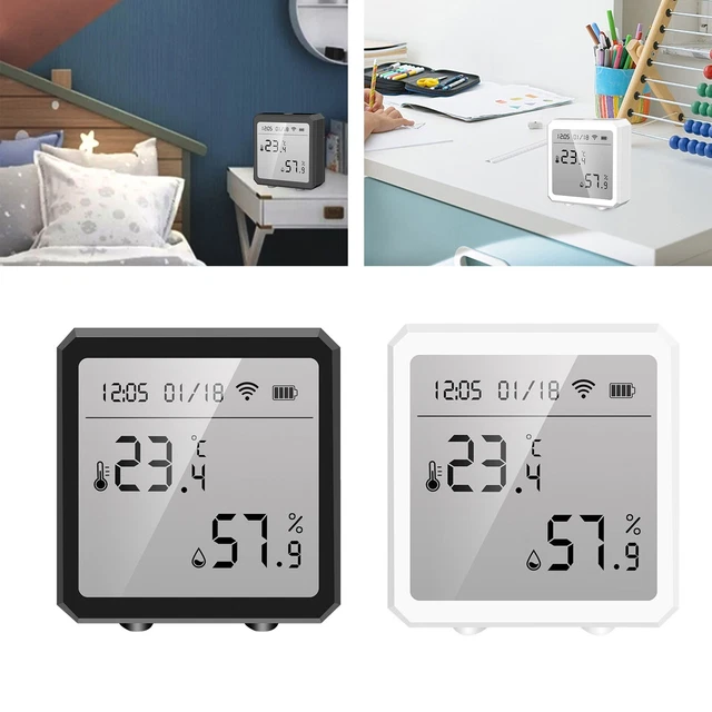 Smart WiFi Thermometer Hygrometer Digital Humidity Meter with App Notification