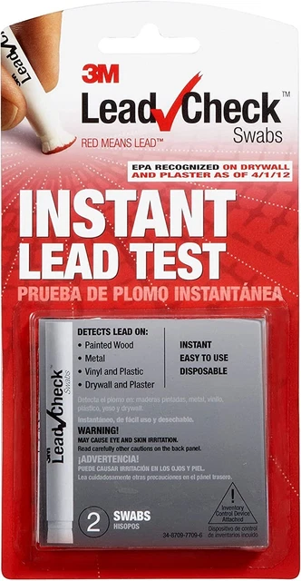 3M™ LeadCheck™ Swabs, LC-2SDC6, 2/pack Instant Lead Test