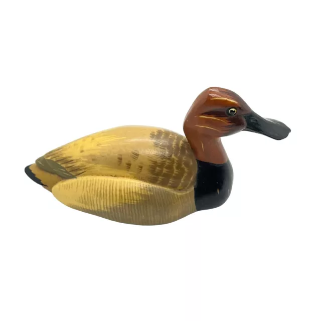 Canvas Back Duck ANRI Wildlife Collection Miniature Figurine Italy Hand Painted