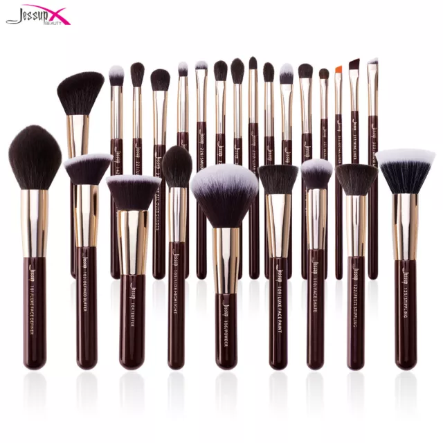 Jessup Pro Makeup Brushes Set Soft Foundation Eyeshadow Guide Cosmetic