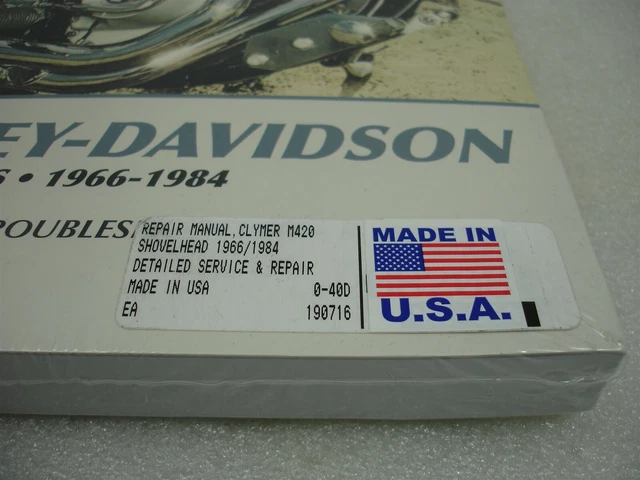 Enseigne Harley Davidson HARLEY DAVIDSON Shovelhead Original - Foto 8